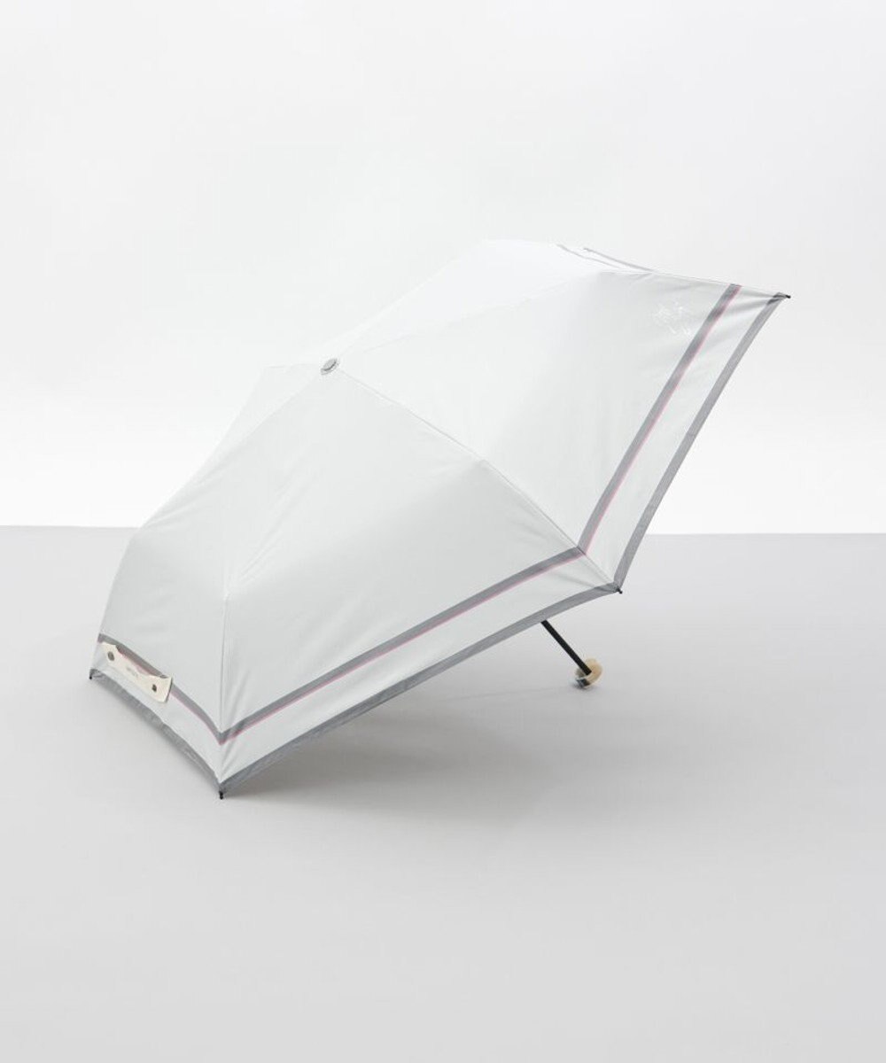 AURORA 【 JILL STUART（ジル スチュアート）】先染めボーダー晴雨兼用傘(折りたたみ傘) 