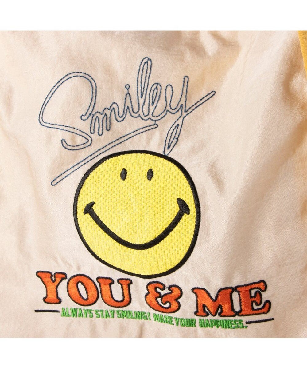 UNBILLION カシュカシュ cachecache / スマイル柄刺繍トートバッグ 