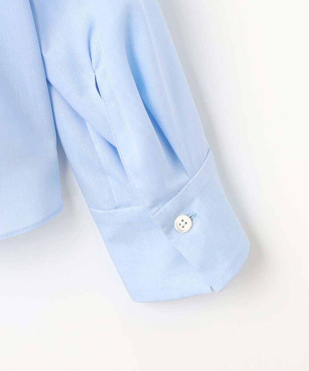 自由区 S 【洗える】SOMELOSクロップド丈 ブラウス 