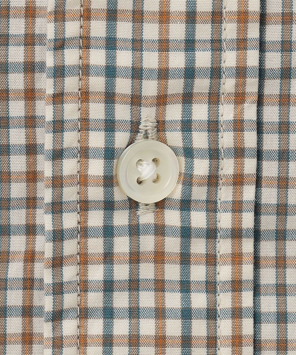 J.PRESS MEN 【WEB限定】ポプリンチェック J刺繍 シャツ/B.D 