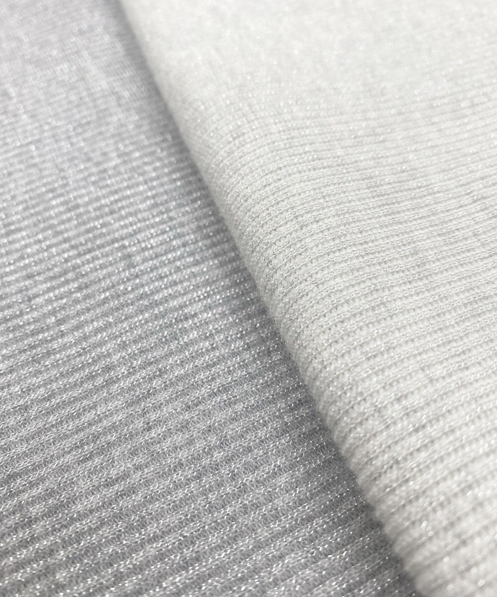 23区 【SLOW/一部店舗限定】ラメリブジャージー ロングTシャツ 