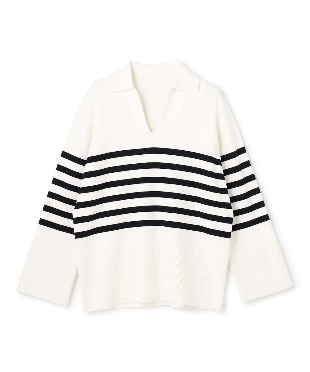 uncrave スウェットライクニット スキッパートップス 