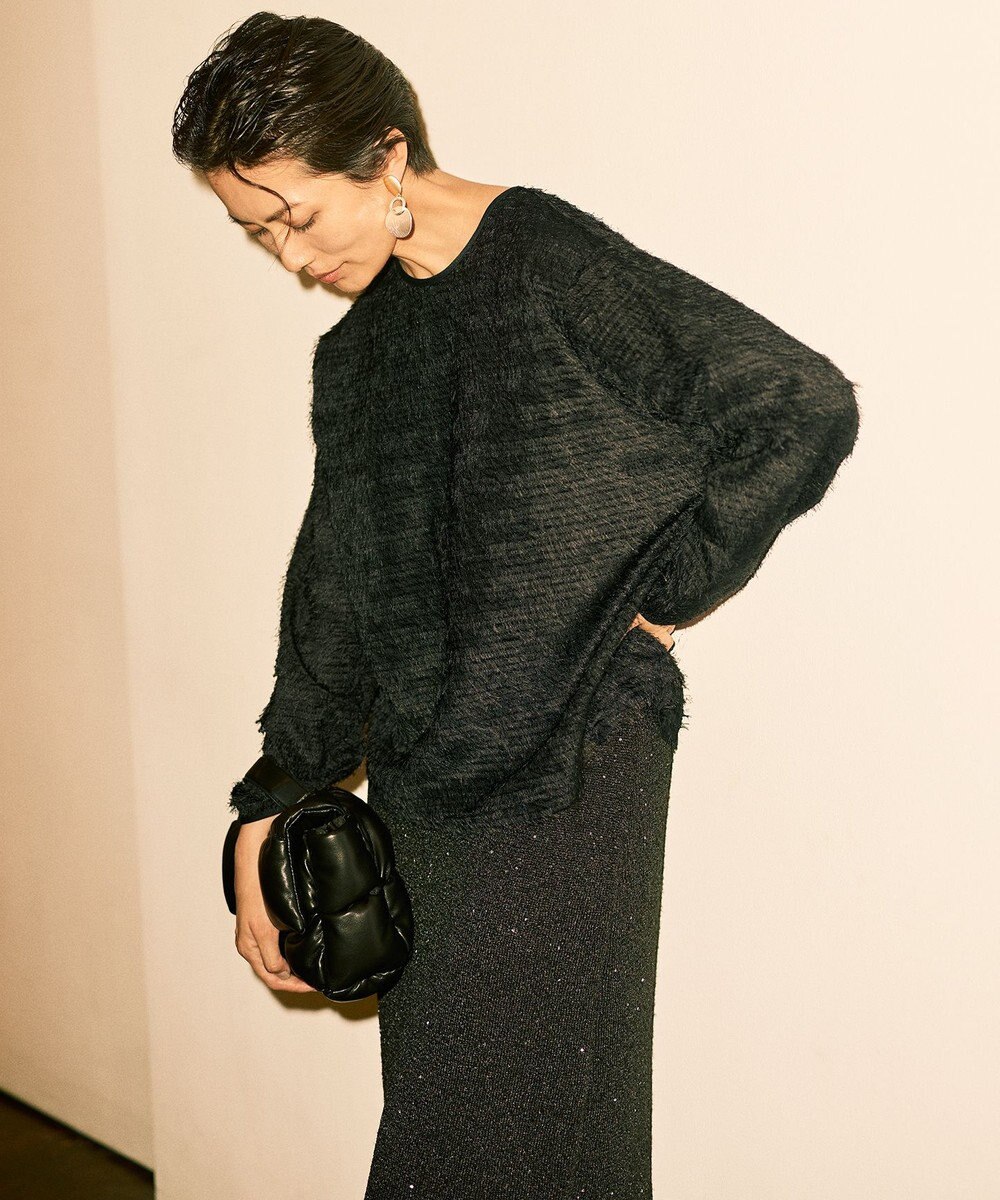 自由区 S 【カタログ掲載】スパンコールストレッチ スカート 