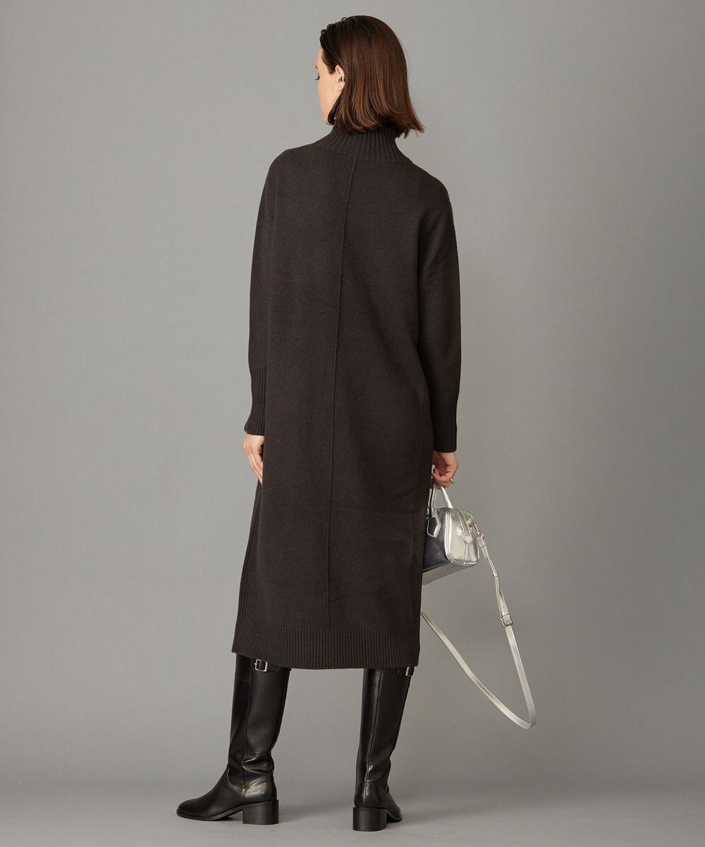 ICB 【WEB限定カラーあり・洗える】 ソフトカシミヤミックス ハイネックワンピース 