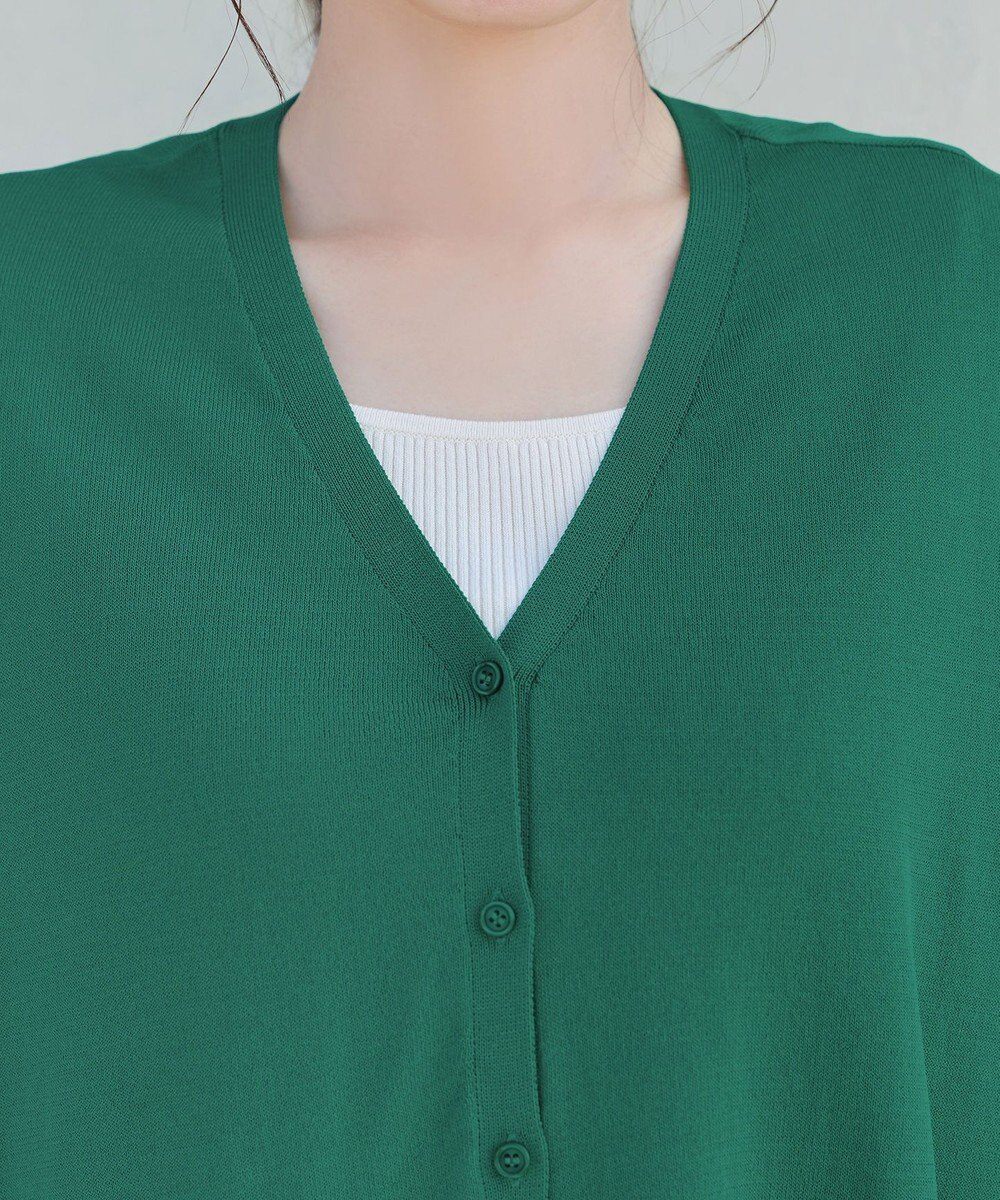 Tiaclasse L 軽やかニットドルマンカーディガン 