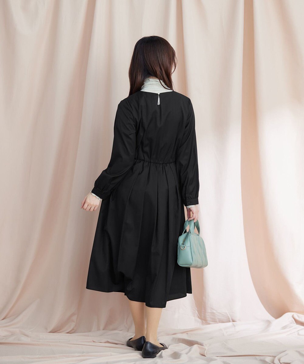 Tiaclasse 【洗える】タックパールワンピース 