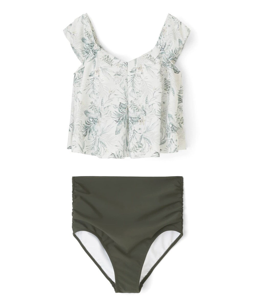 San-ai Resort（三愛水着楽園） プリントワンピ見えビキニ　9M・11L　【San-ai Resort（サンアイリゾート）】 