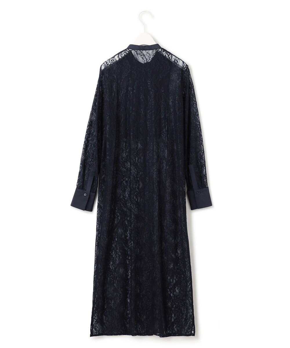 ICB 【洗える】ナイロンラッセルレース シャツワンピース 