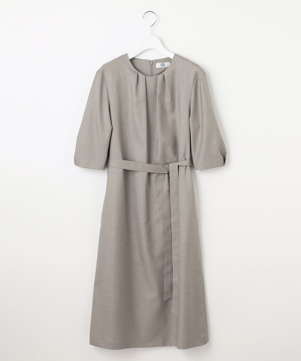 J.PRESS LADIES L 【洗える・UV加工・吸水速乾】OXIJEWELストレッチ ワンピース 