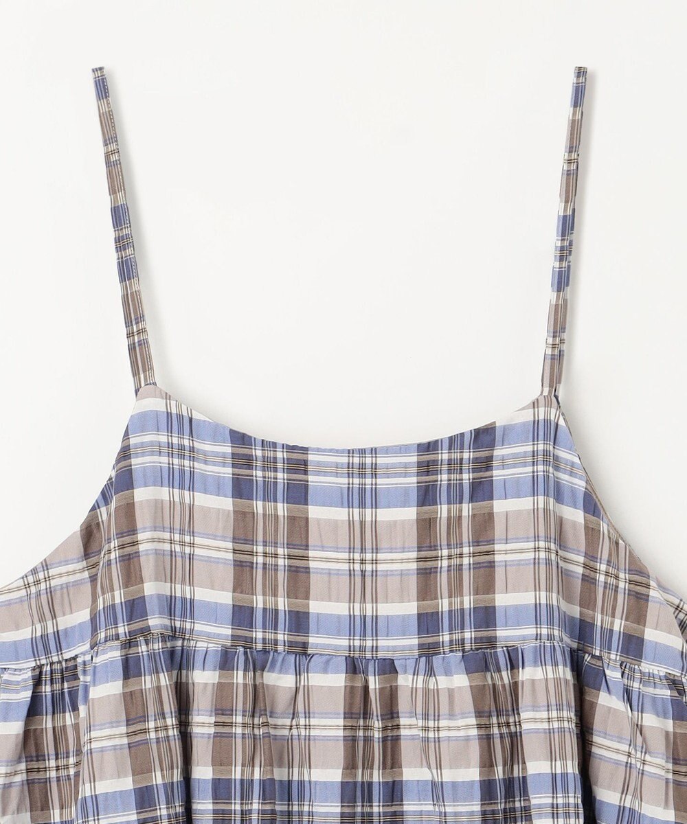 ANY チェックシャーリングワンピース 