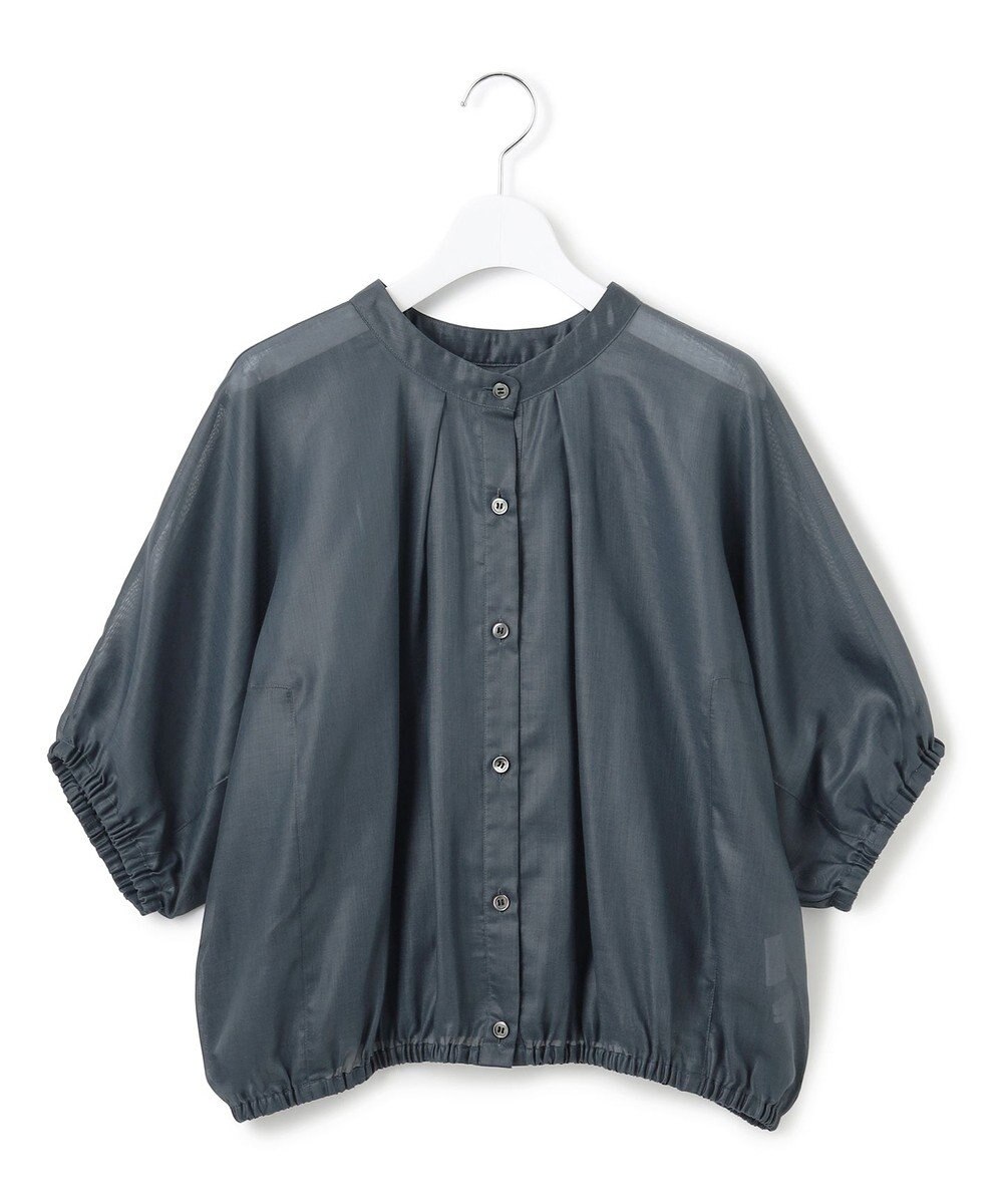 23区 S 【洗える】ソフトシアーフィルム コンパクト ブラウス 