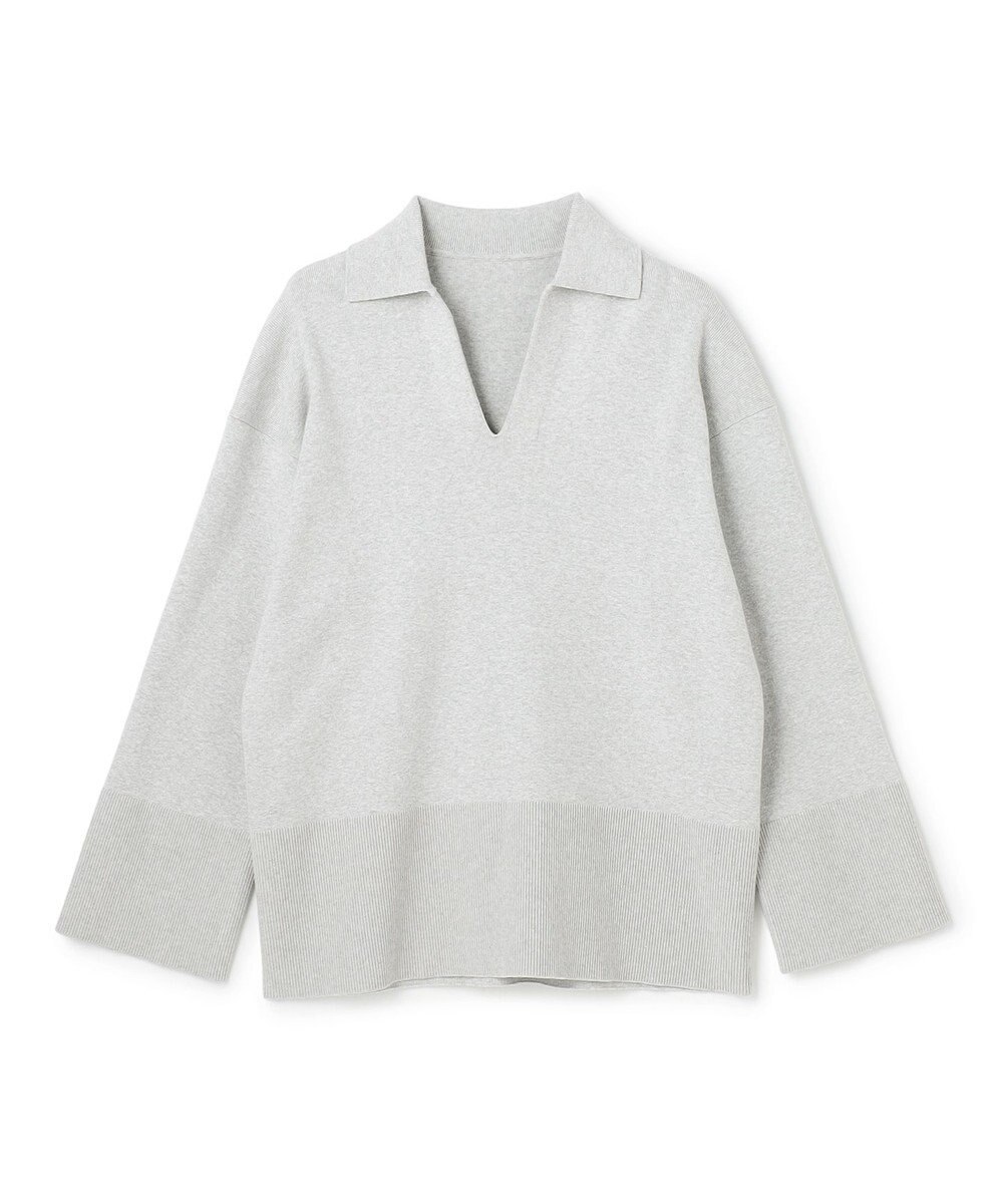 uncrave スウェットライクニット スキッパートップス 