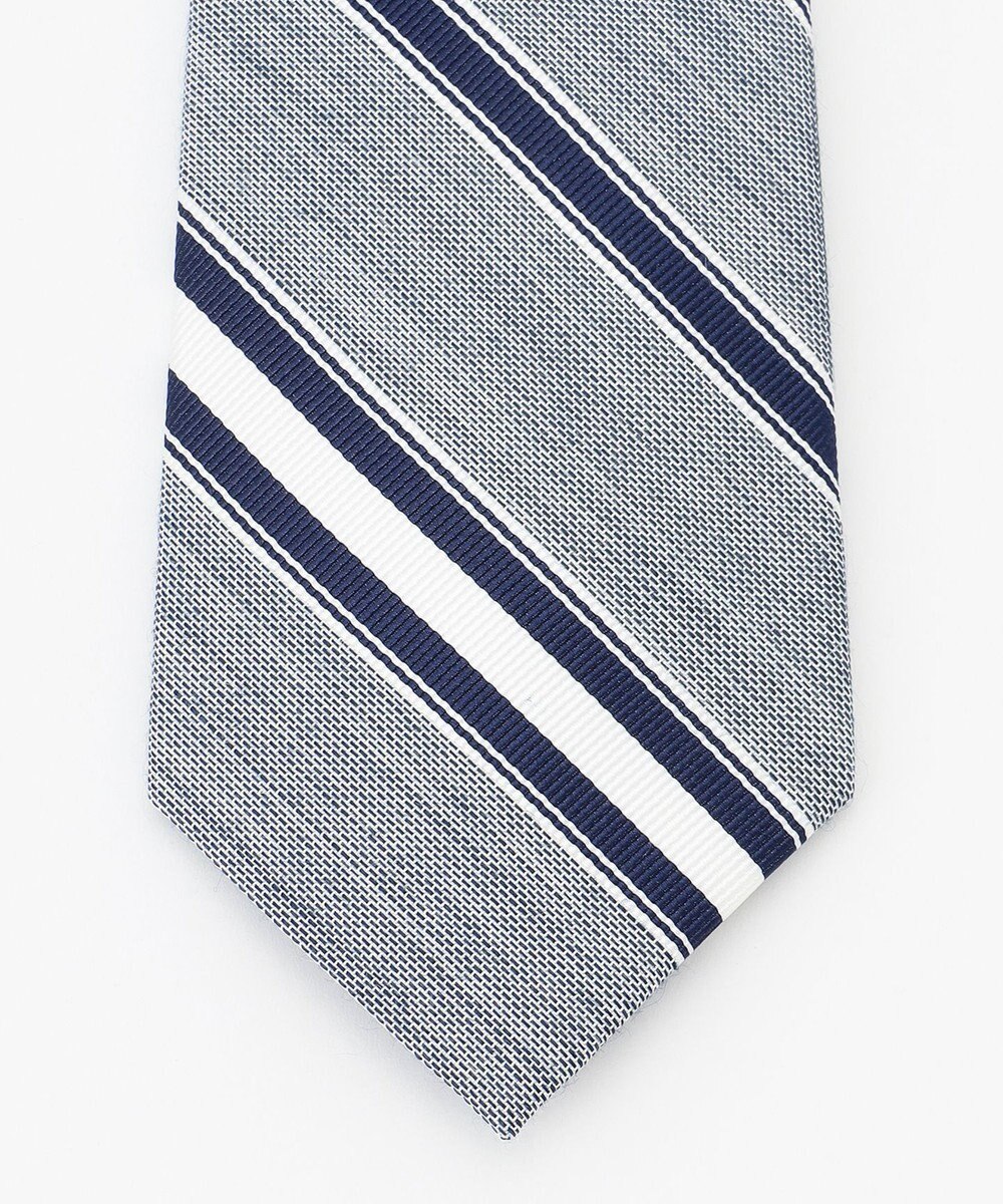 J.PRESS MEN 【LINEN MIX COLLECTION】レジメンタル ネクタイ 