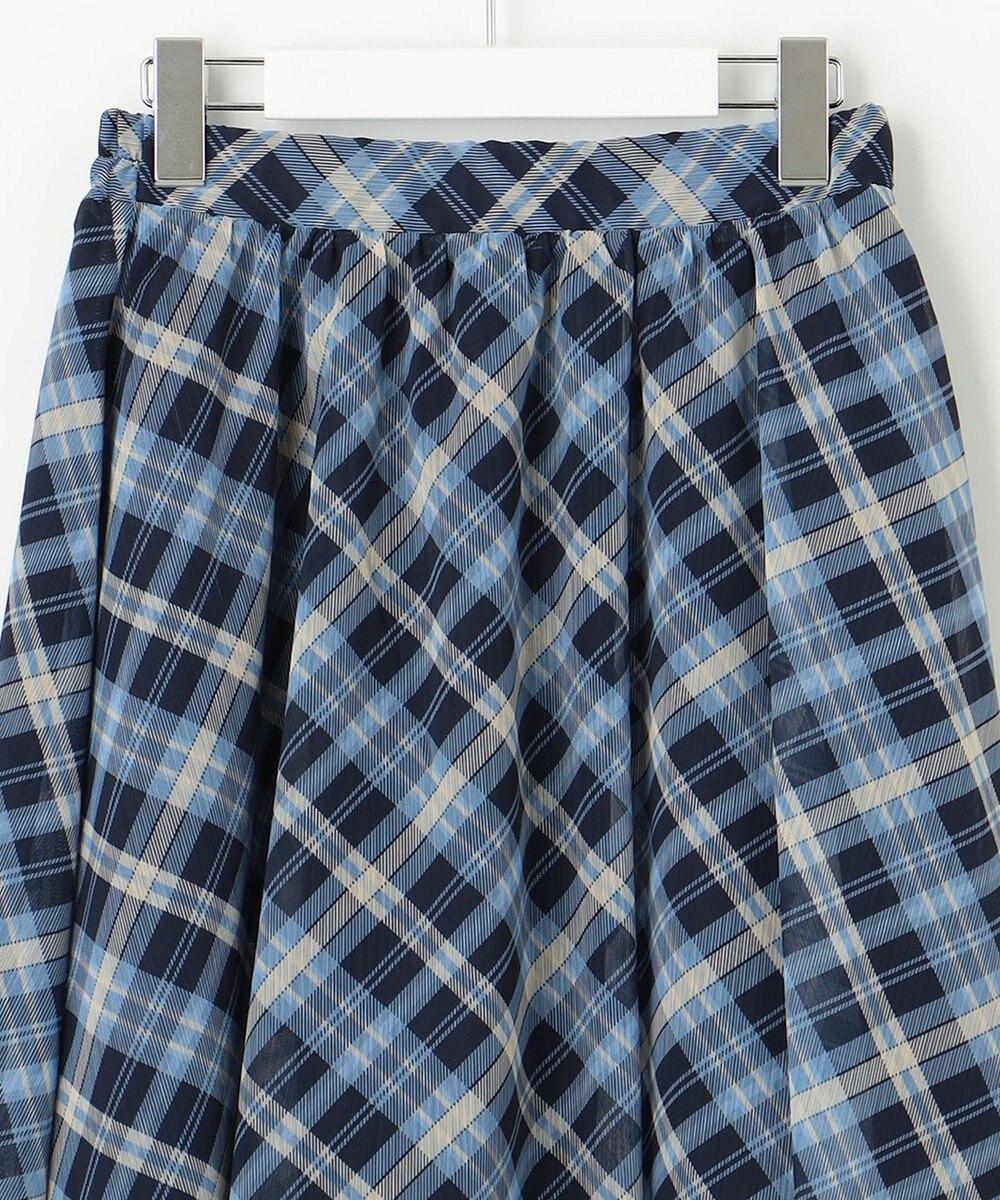 Feroux 楊柳チェックフレア スカート 