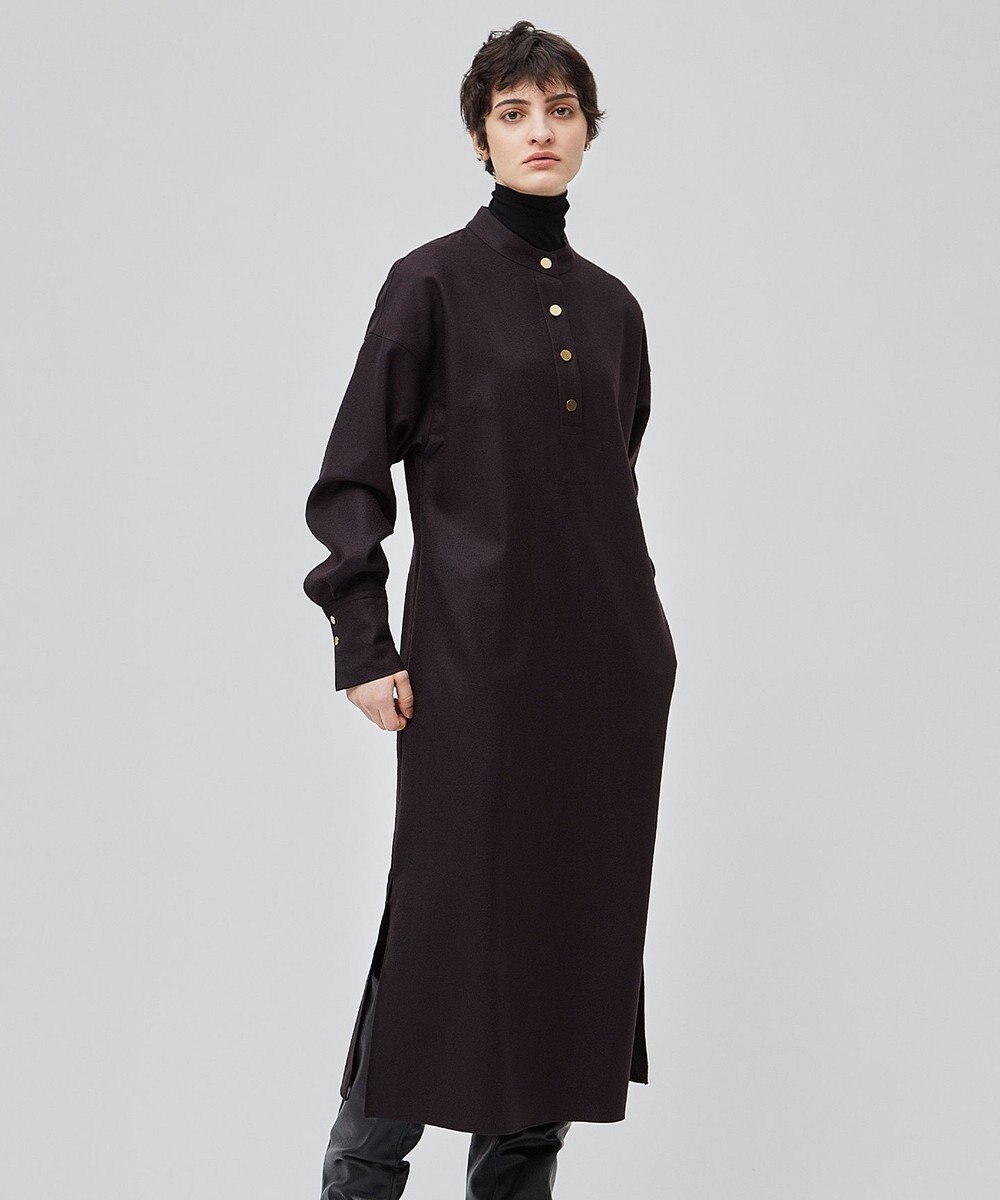 BEIGE， TERNES / ドルマンスリーブウールワンピース 