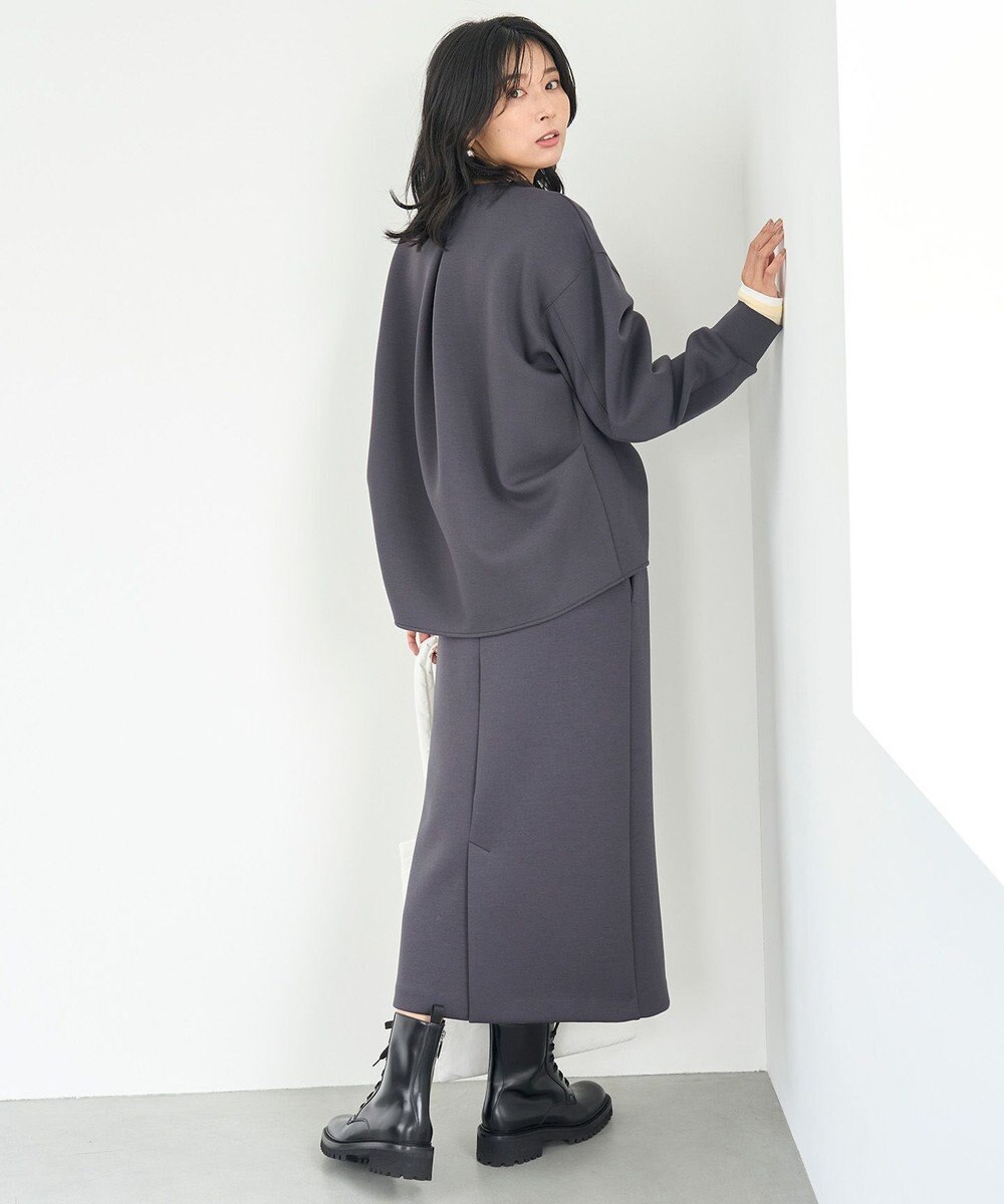 UNFILO 【野呂佳代さん着用】BEAUTY FORM JERSEY Iラインスカート 