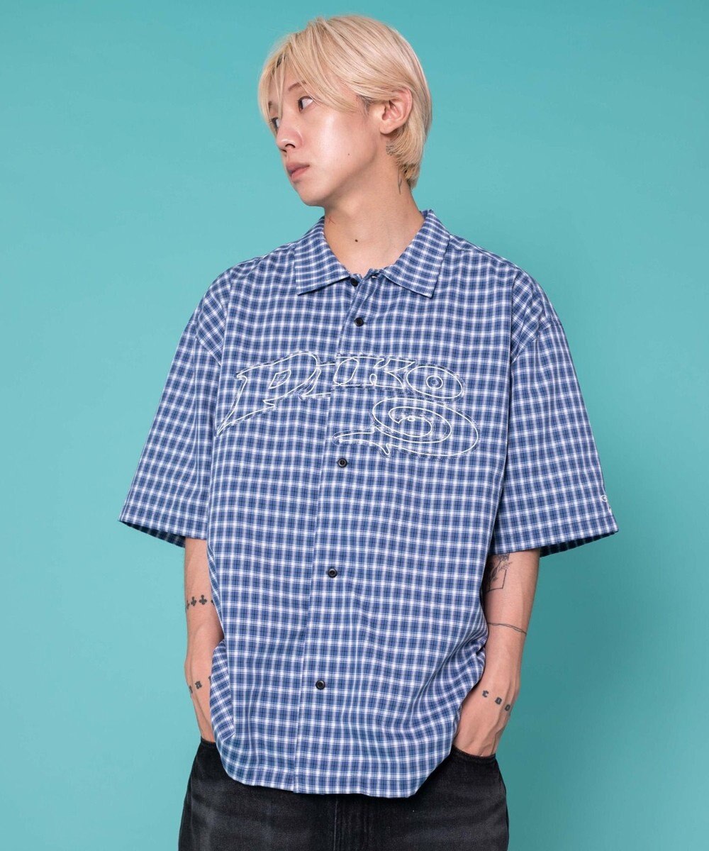 WEGO 別注PIKOチェックグラフィックシャツ（SS） 