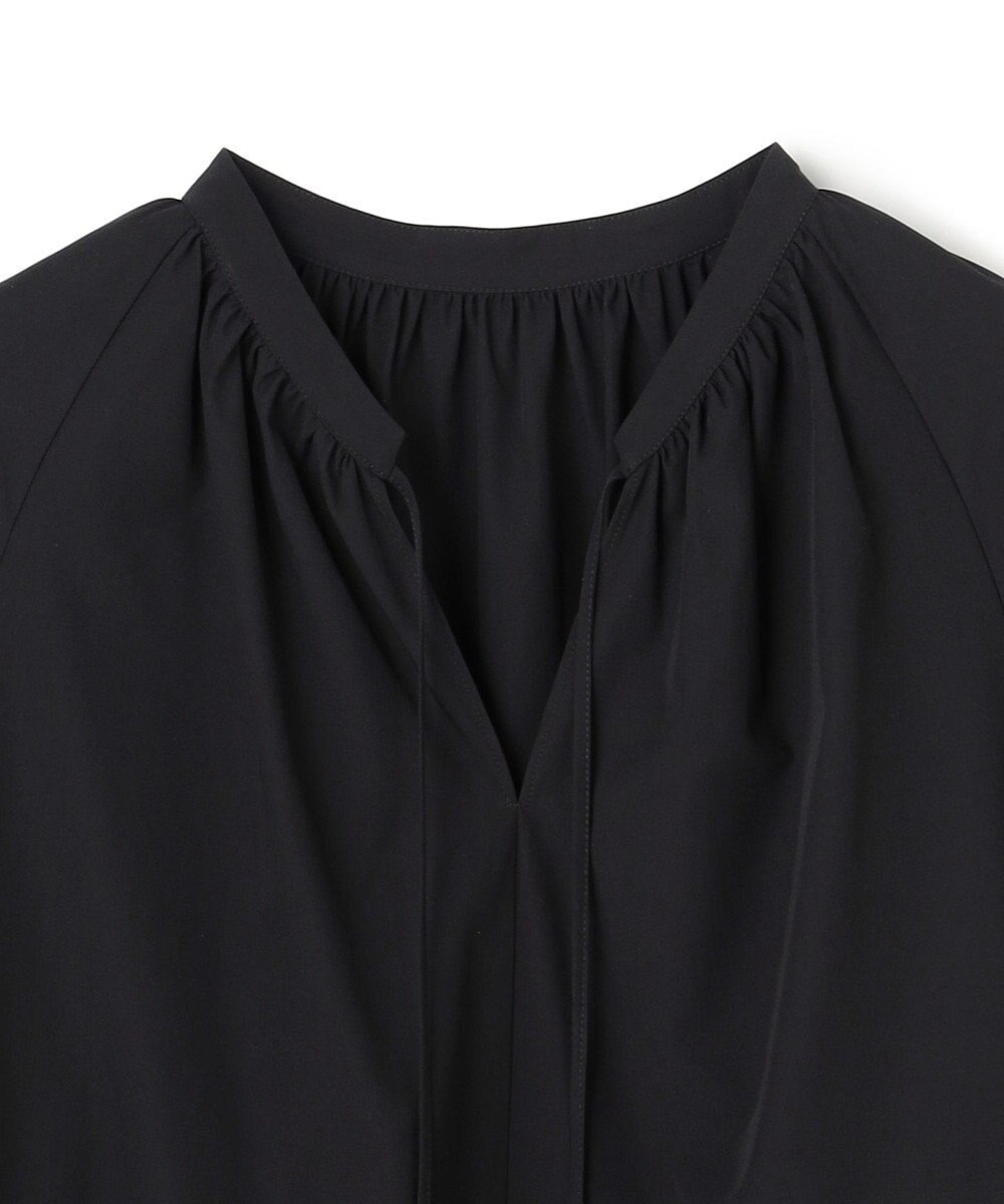 UNFILO L レースヘム ギャザーブラウス 