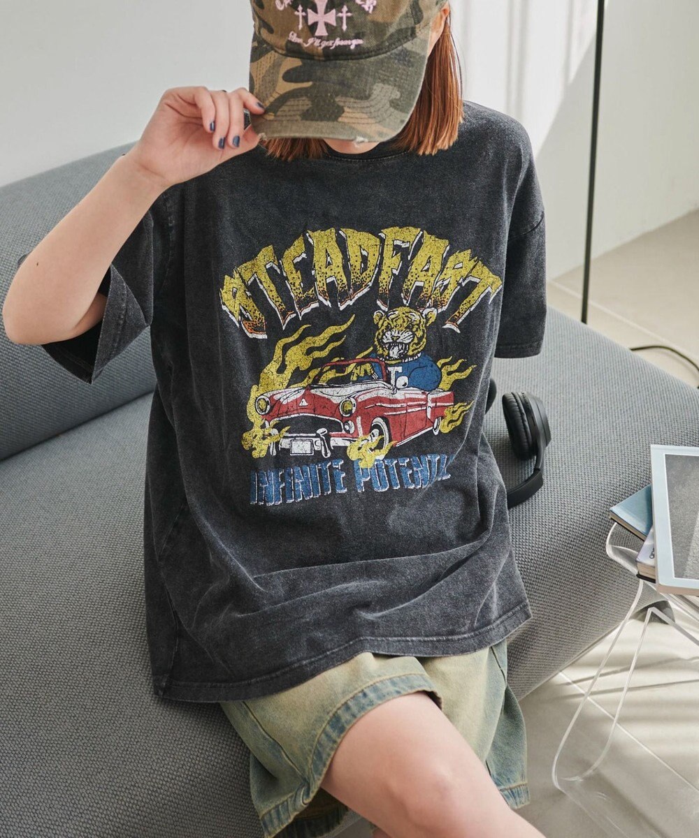 WEGO ヴィンテージウォッシュグラフィックBIGT 