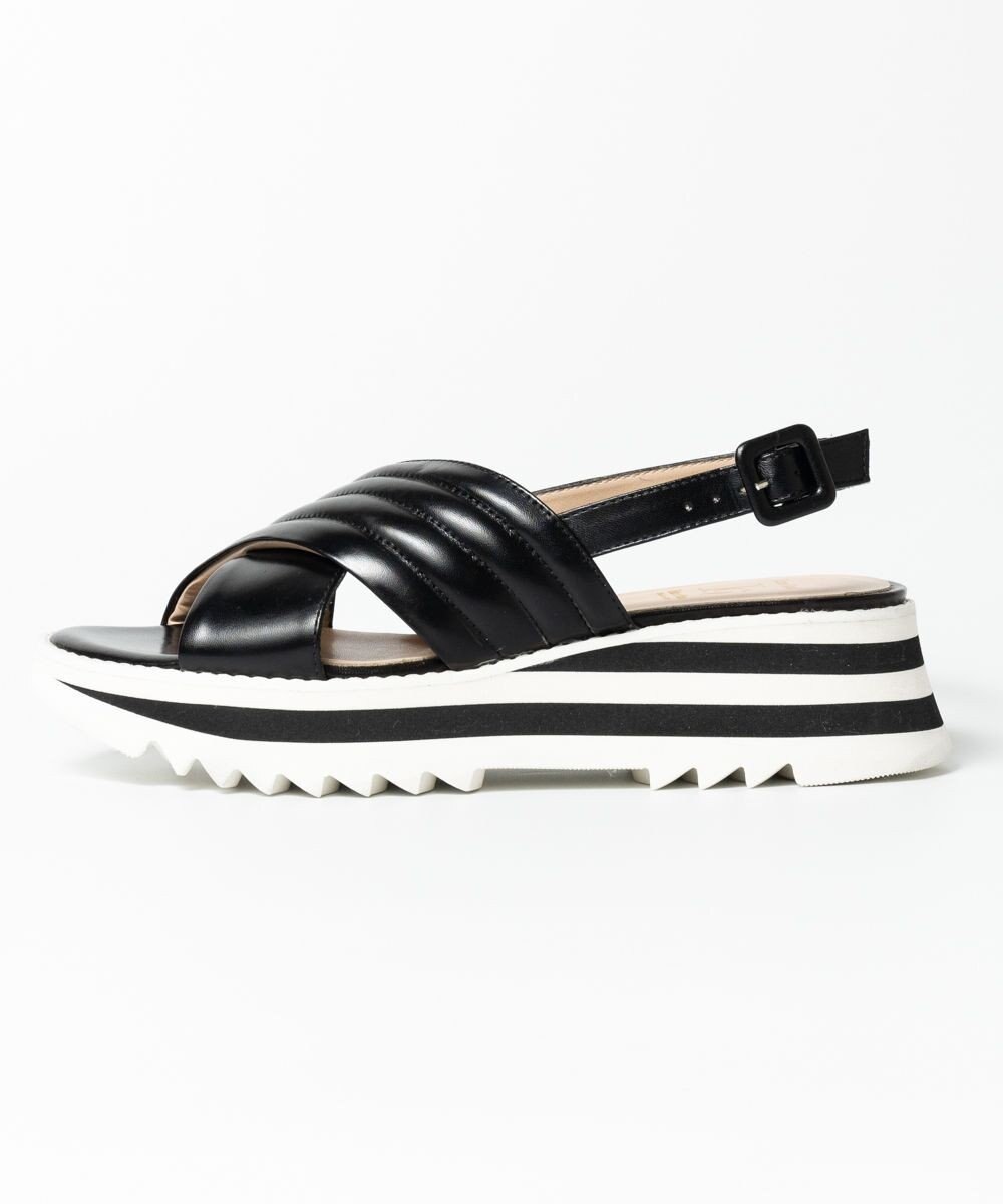 BONTRE 【LucaGrossi/ルカグロッシ】厚底クロスベルトストラップサンダル 