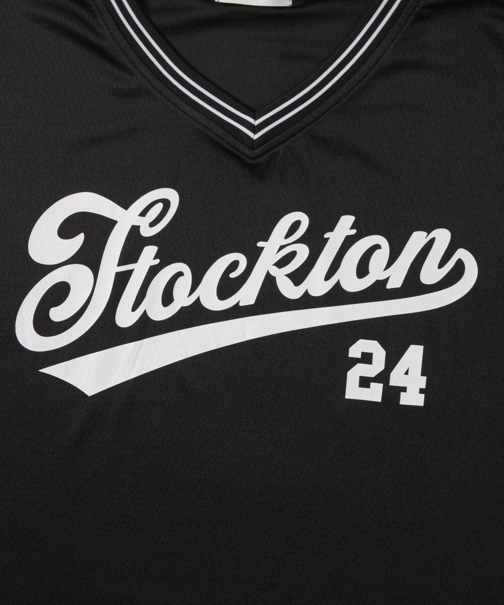 WEGO 【ユニセックス着用ITEM/2点セットネックレス付き/MLサイズ展開】アクセ付きラインリブメッシュプルオーバー 