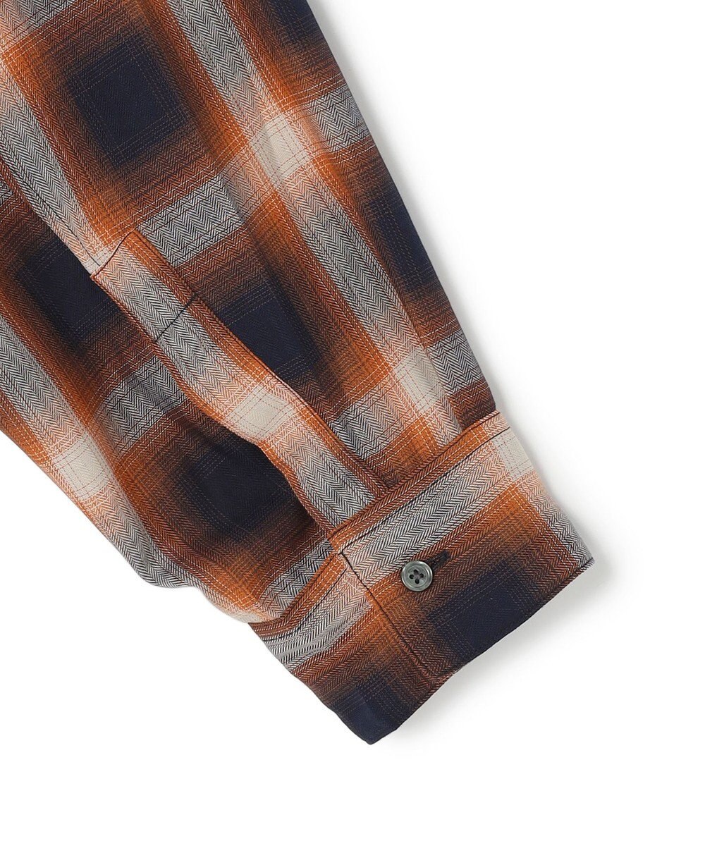 UNFILO MENS 【男女兼用】エアリーシアー オンブレシャツ 