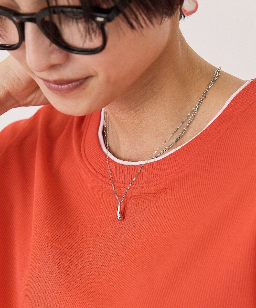 AMERICAN HOLIC 【ステンレス】ドロップトップ２連ネックレス 