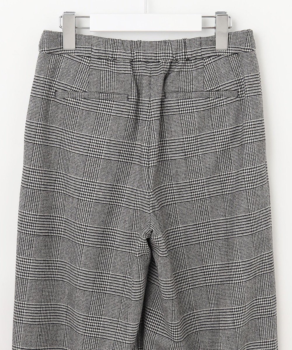 J.PRESS LADIES クラシカル グレンチェック セミワイド パンツ 