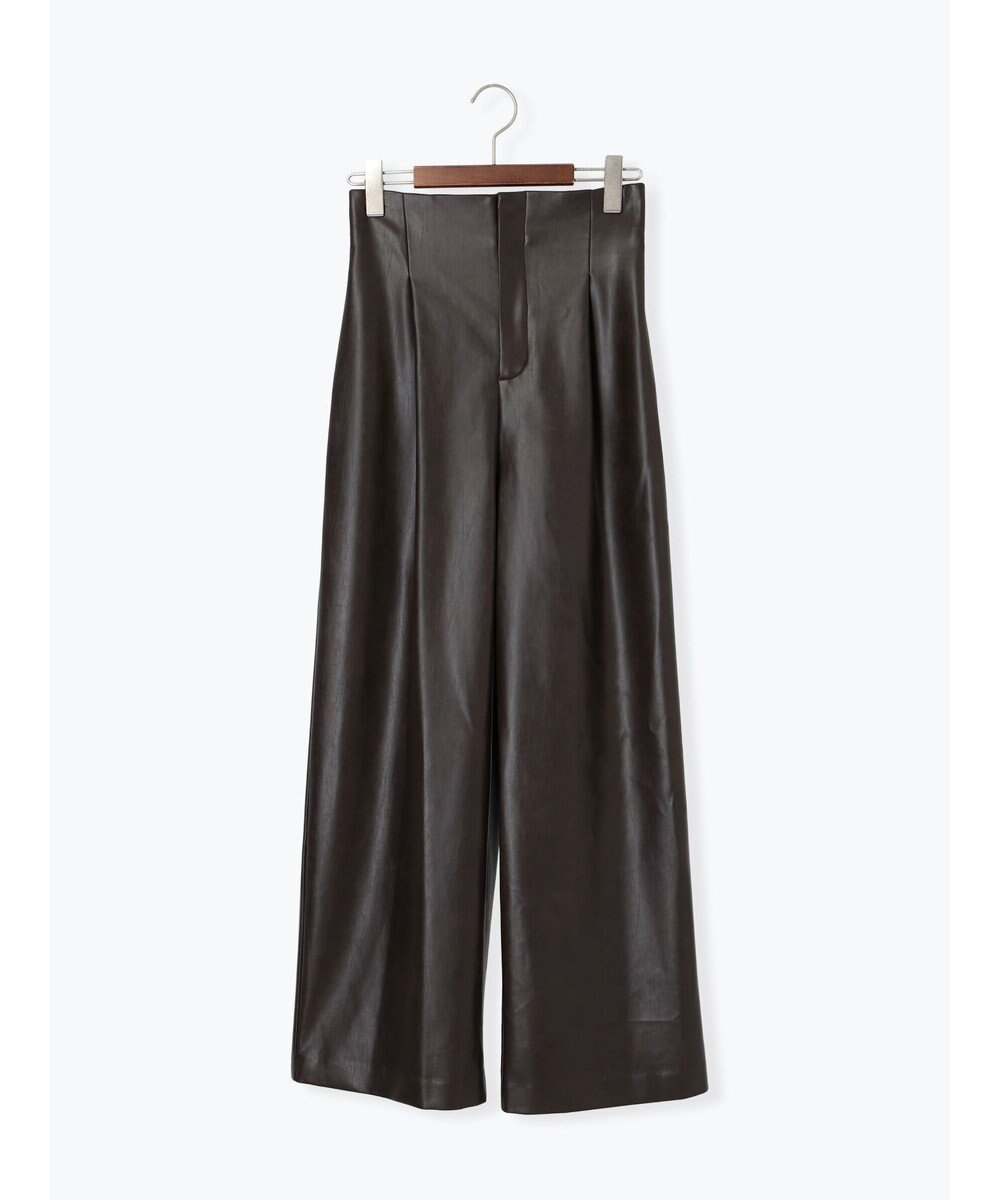 Te chichi フェイクレザーセミワイドパンツ《2025Autumn catalog item》 