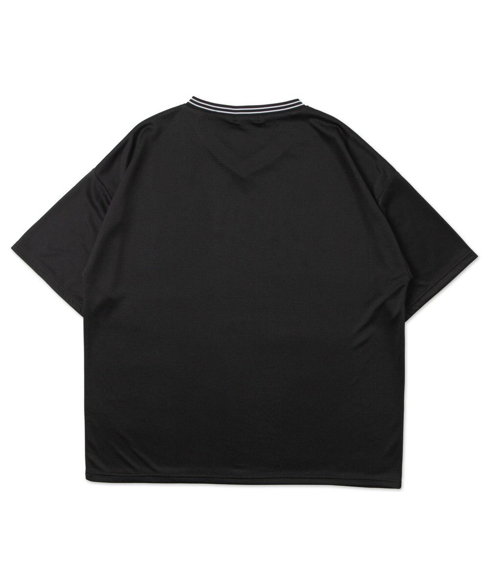 WEGO 【ユニセックス着用ITEM/2点セットネックレス付き/MLサイズ展開】アクセ付きラインリブメッシュプルオーバー 