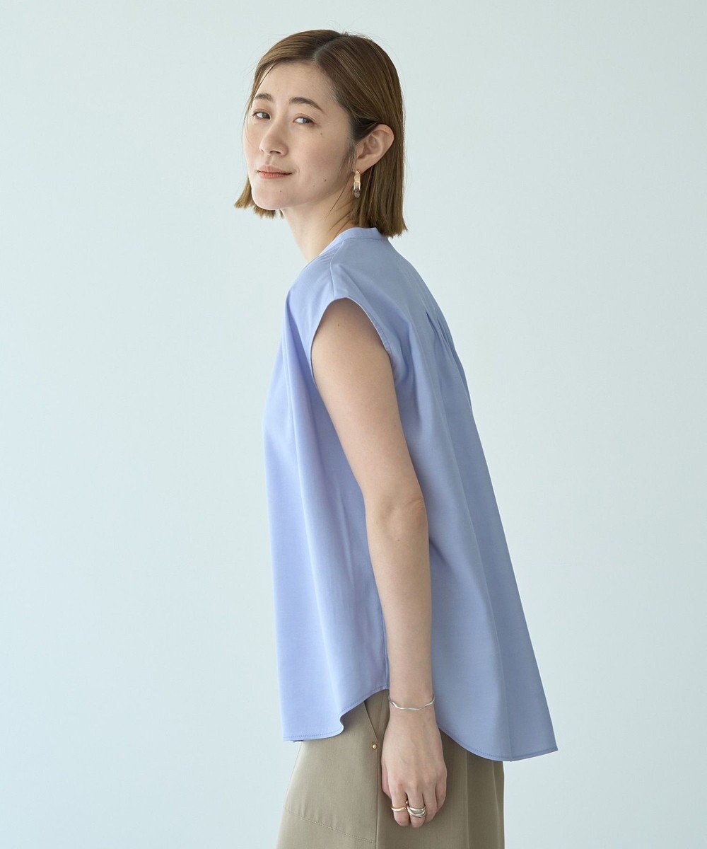 YECCA VECCA 【接触冷感】COOLバックピンタックブラウス 