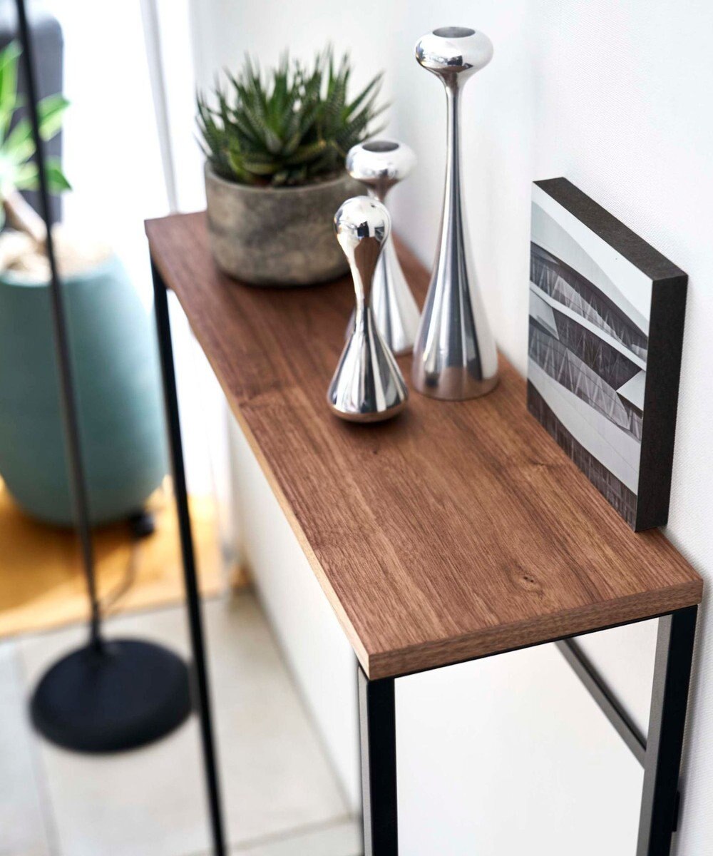 tower コンソールテーブル タワー ブラック 