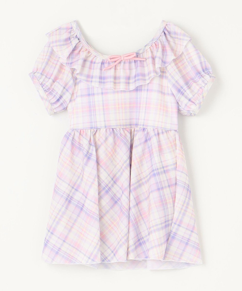 ANY KIDS チェック柄 セパレート 水着 