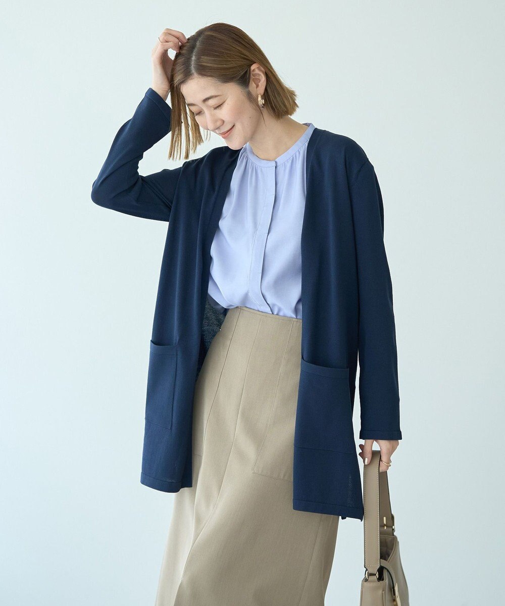 YECCA VECCA 【接触冷感】COOLバックピンタックブラウス 