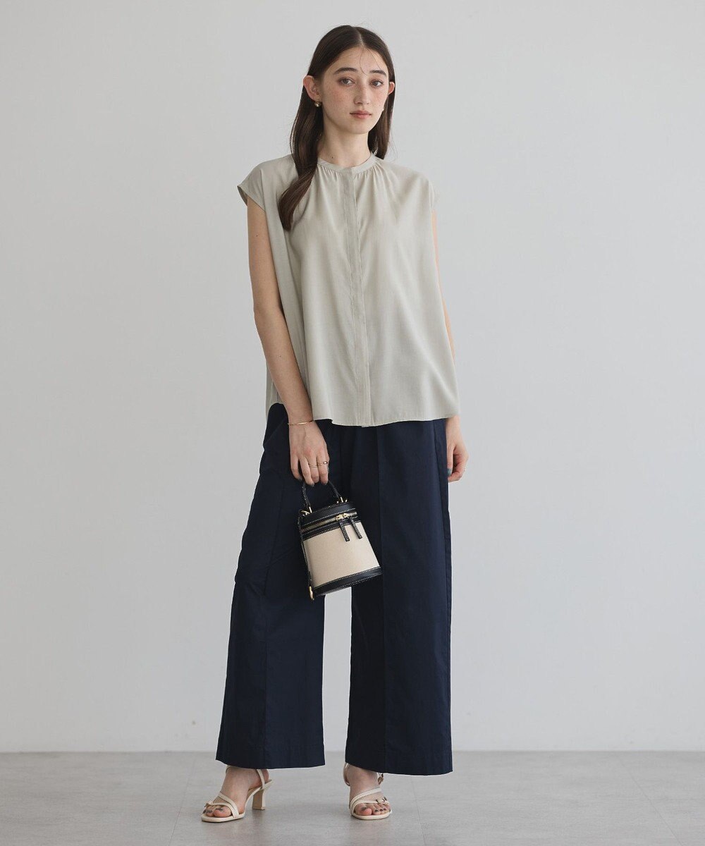 YECCA VECCA 【接触冷感】COOLバックピンタックブラウス 