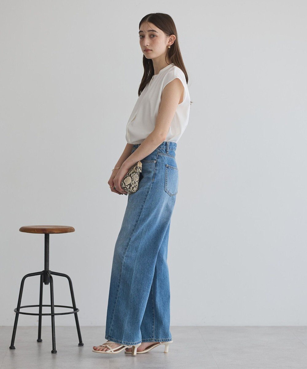 YECCA VECCA 【接触冷感】COOLバックピンタックブラウス 