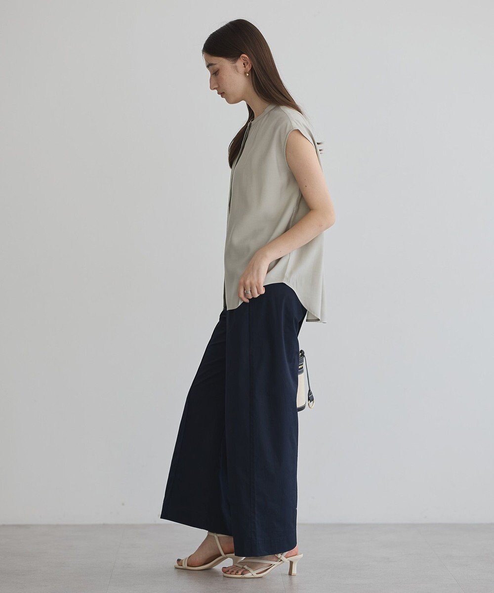 YECCA VECCA 【接触冷感】COOLバックピンタックブラウス 