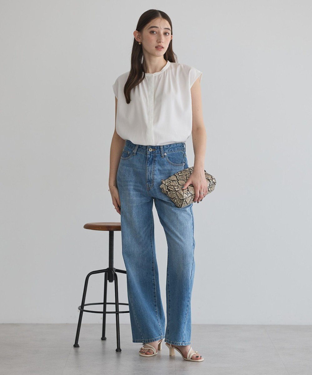 YECCA VECCA 【接触冷感】COOLバックピンタックブラウス 