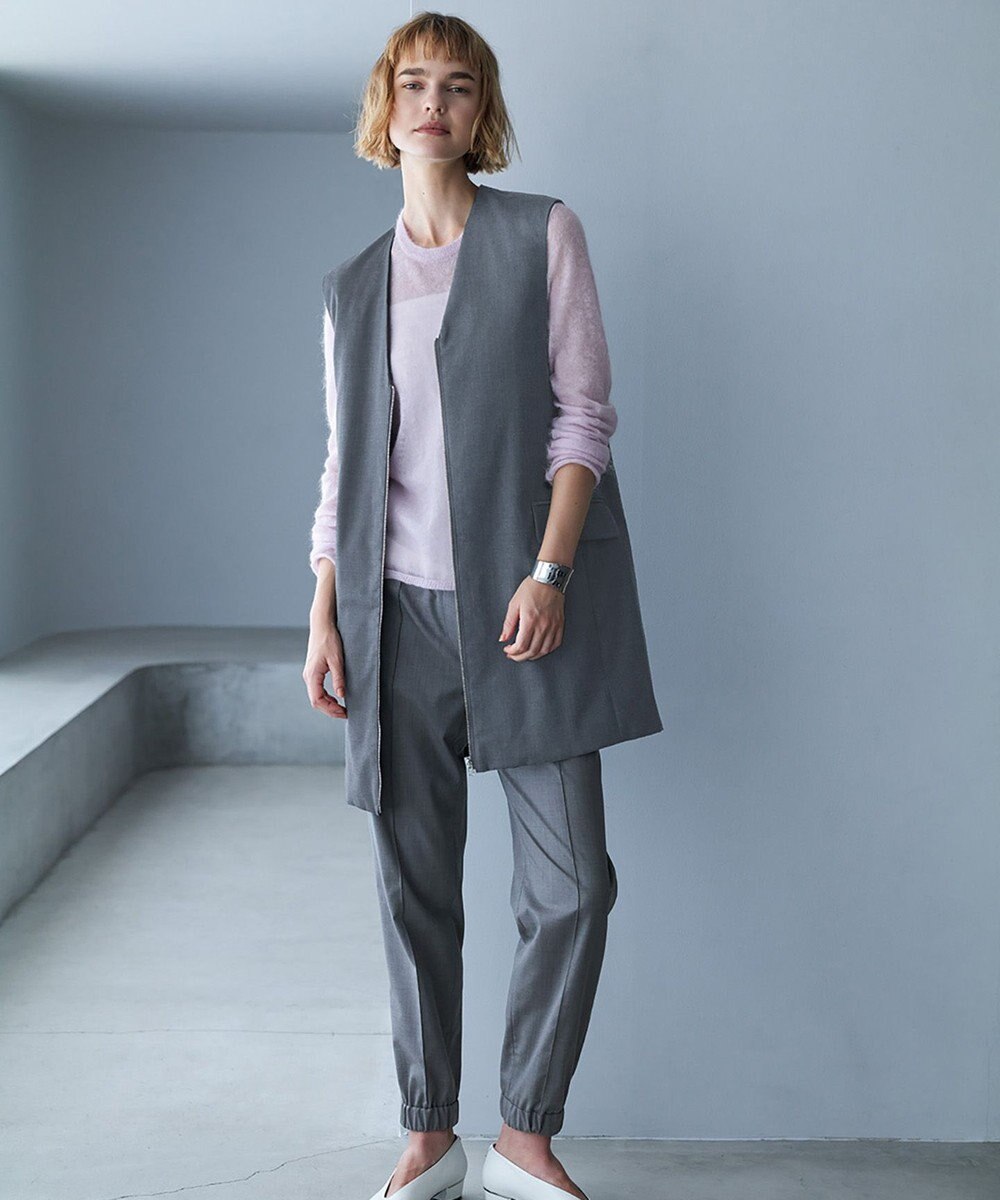 ICB 【洗える】T/Wブロード ジョグパンツ 