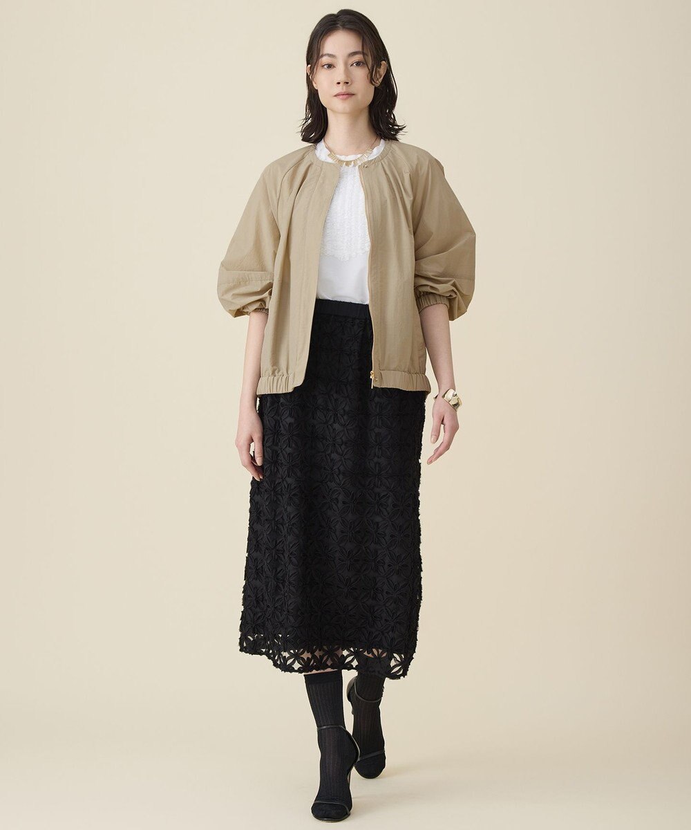自由区 L テープエンブロイダリー スカート 