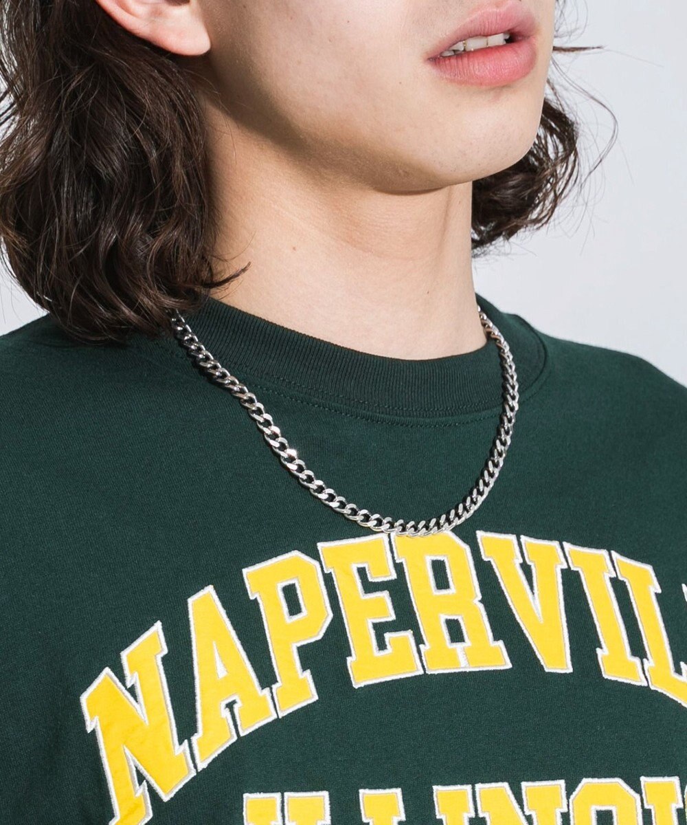 WEGO 【ユニセックス着用ITEM/ネックレス付き】アクセ付きグラフィックT（S） 