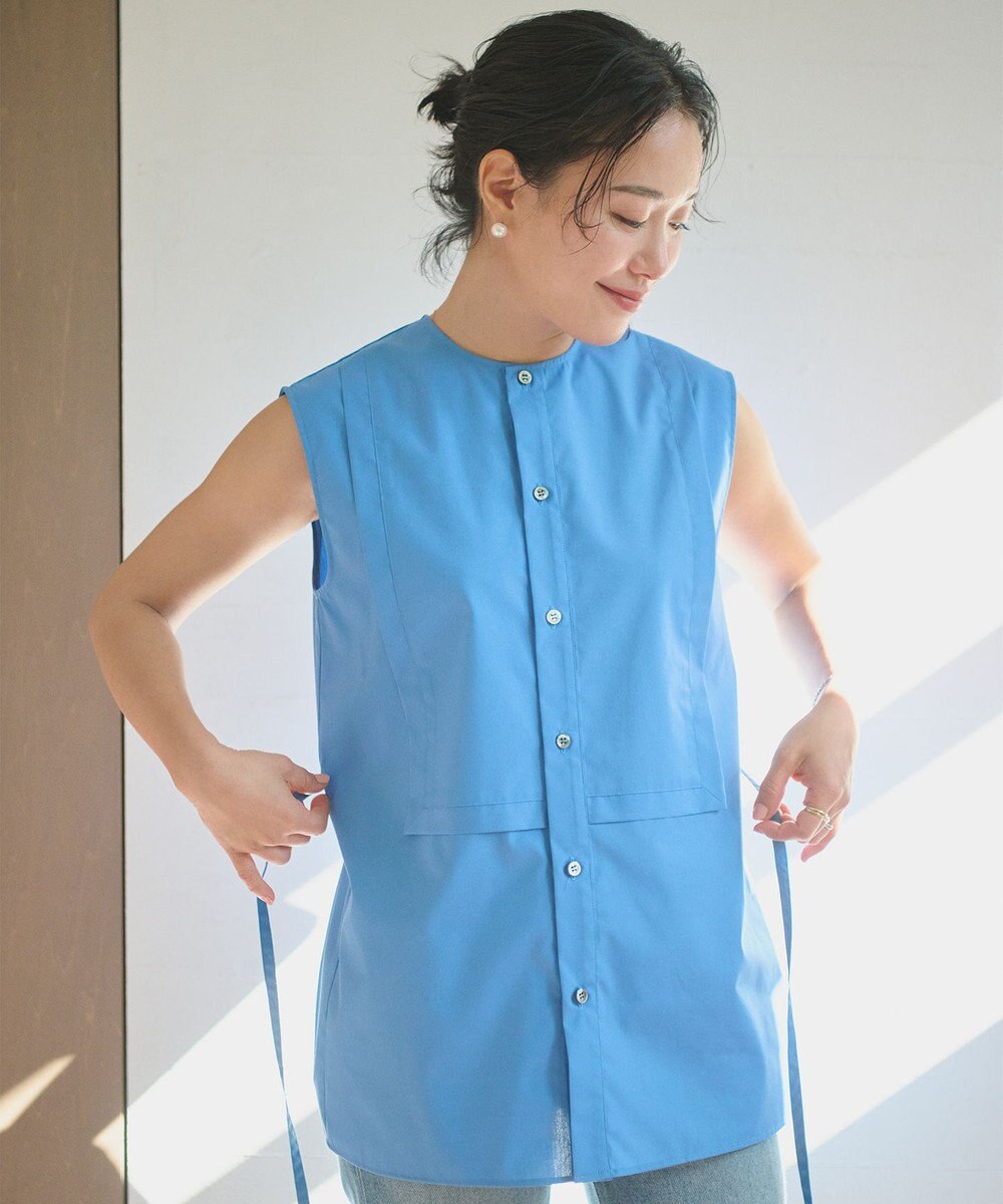 #Newans 【ANSWER for モダンベーシック】ビブヨークデザインブラウス 