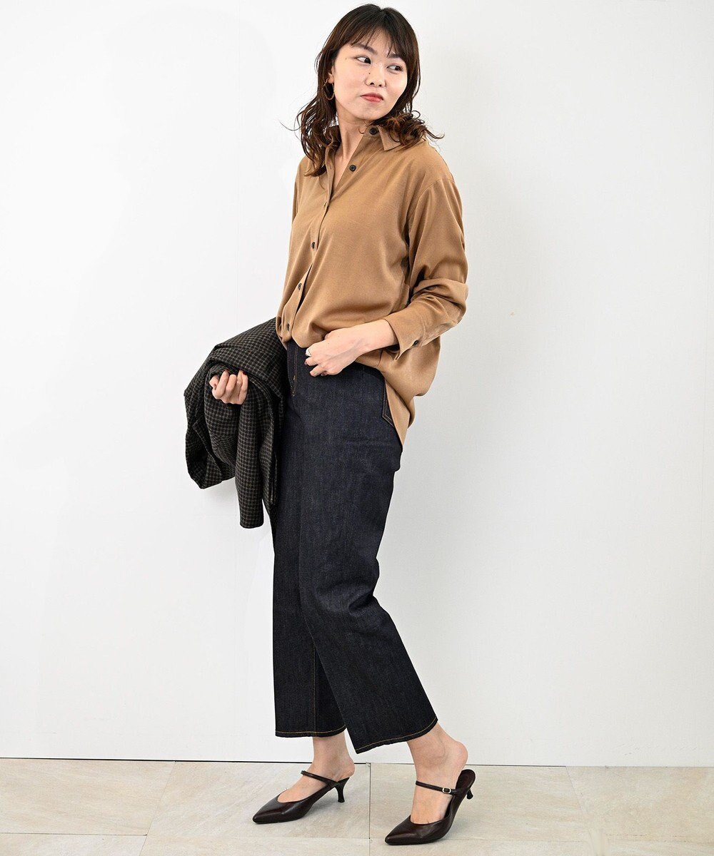 woadblue ＜坪田あさみさんコラボ＞RIGID HIGHRISE ハイライズストレート デニムパンツ 