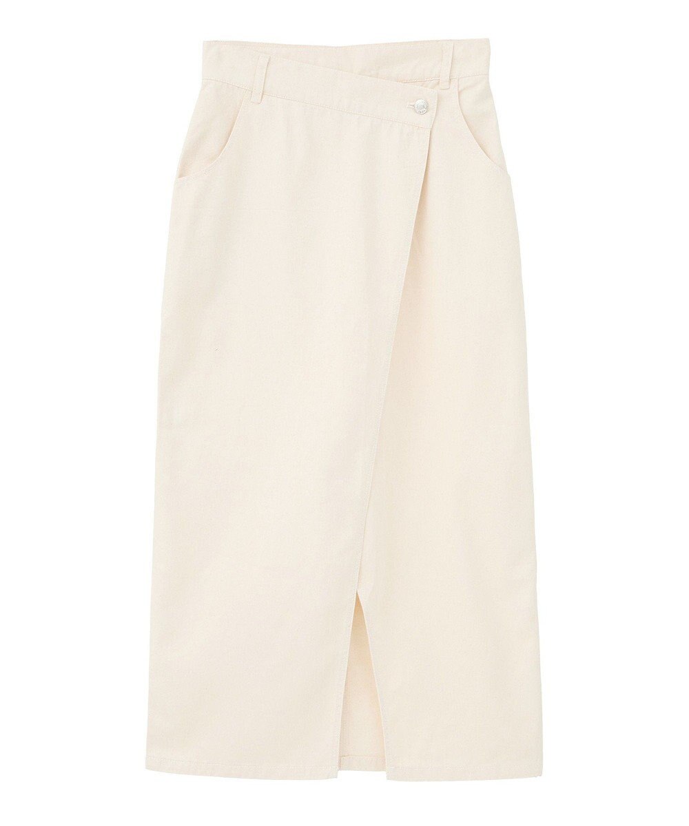 CRAFT STANDARD BOUTIQUE ラップ風デニムスカート 