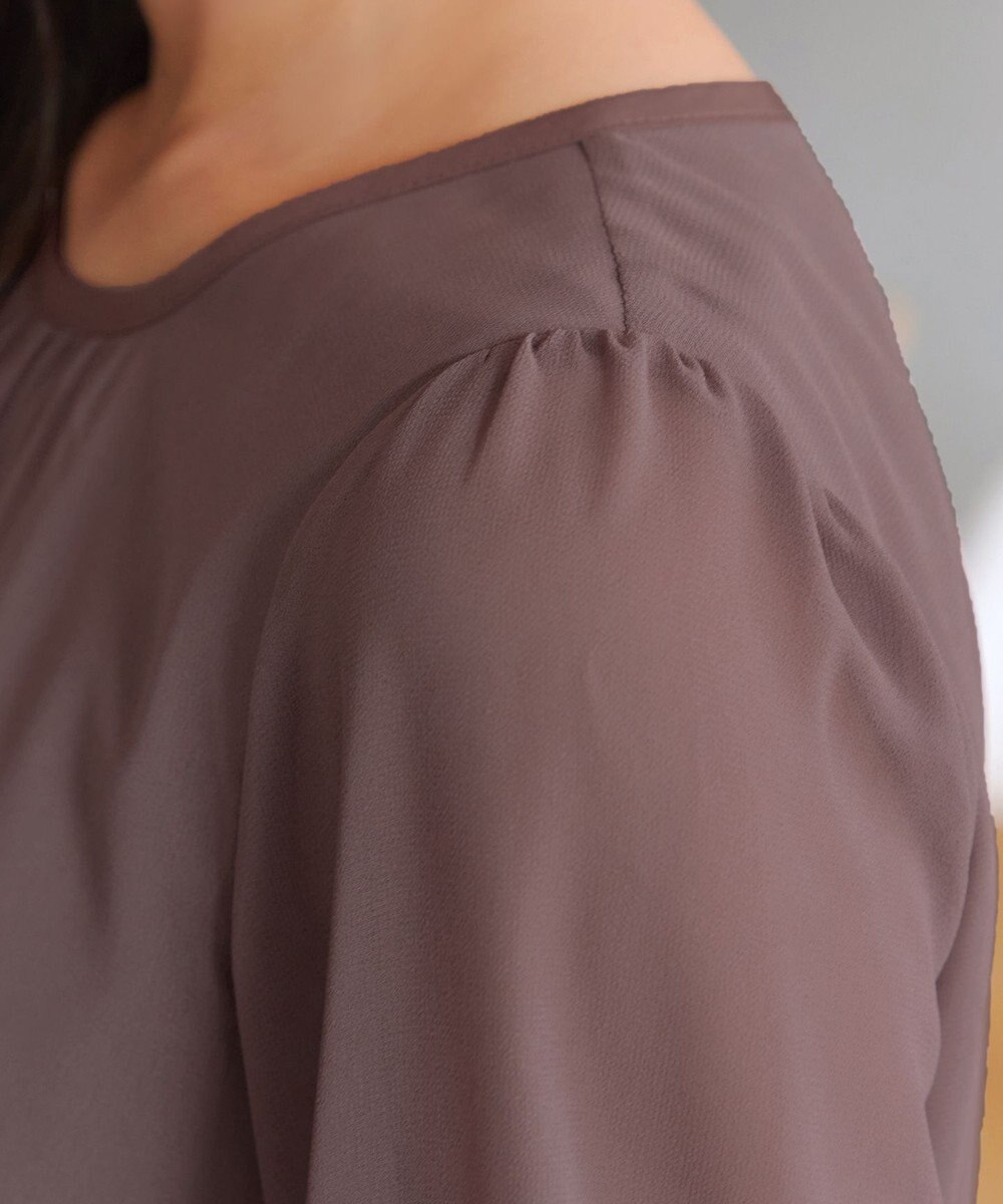 Tiaclasse L ブラウジングシフォンワンピース 