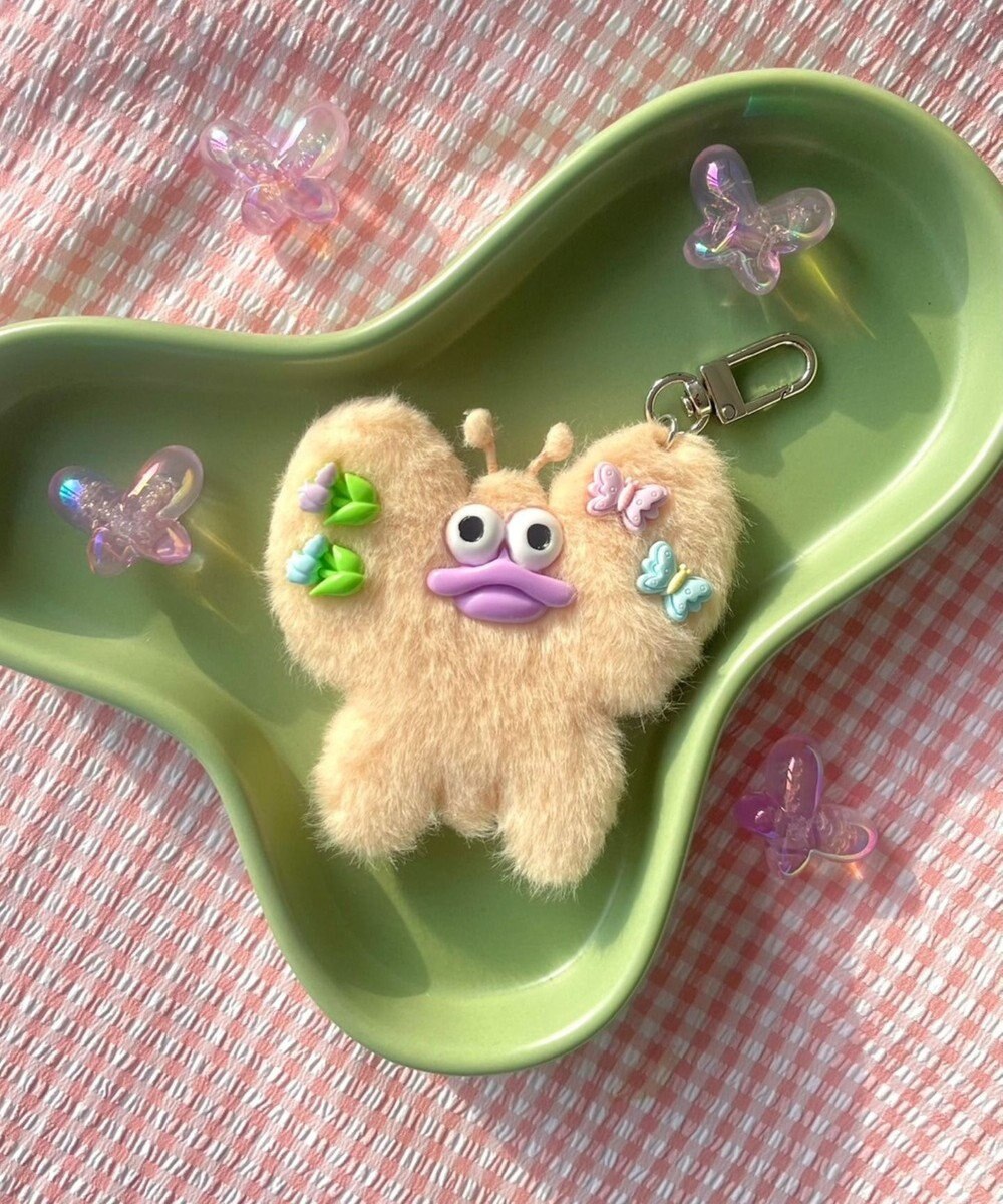 WEGO ぱたぱたちょうちょモンスターぬいぐるみキーホルダー 