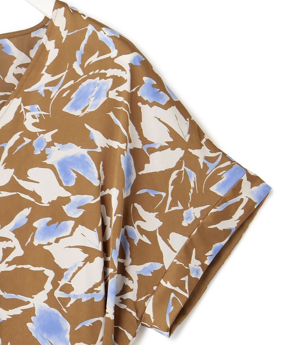 ICB 【洗える】 ウォーターフラワープリント ワンピース 