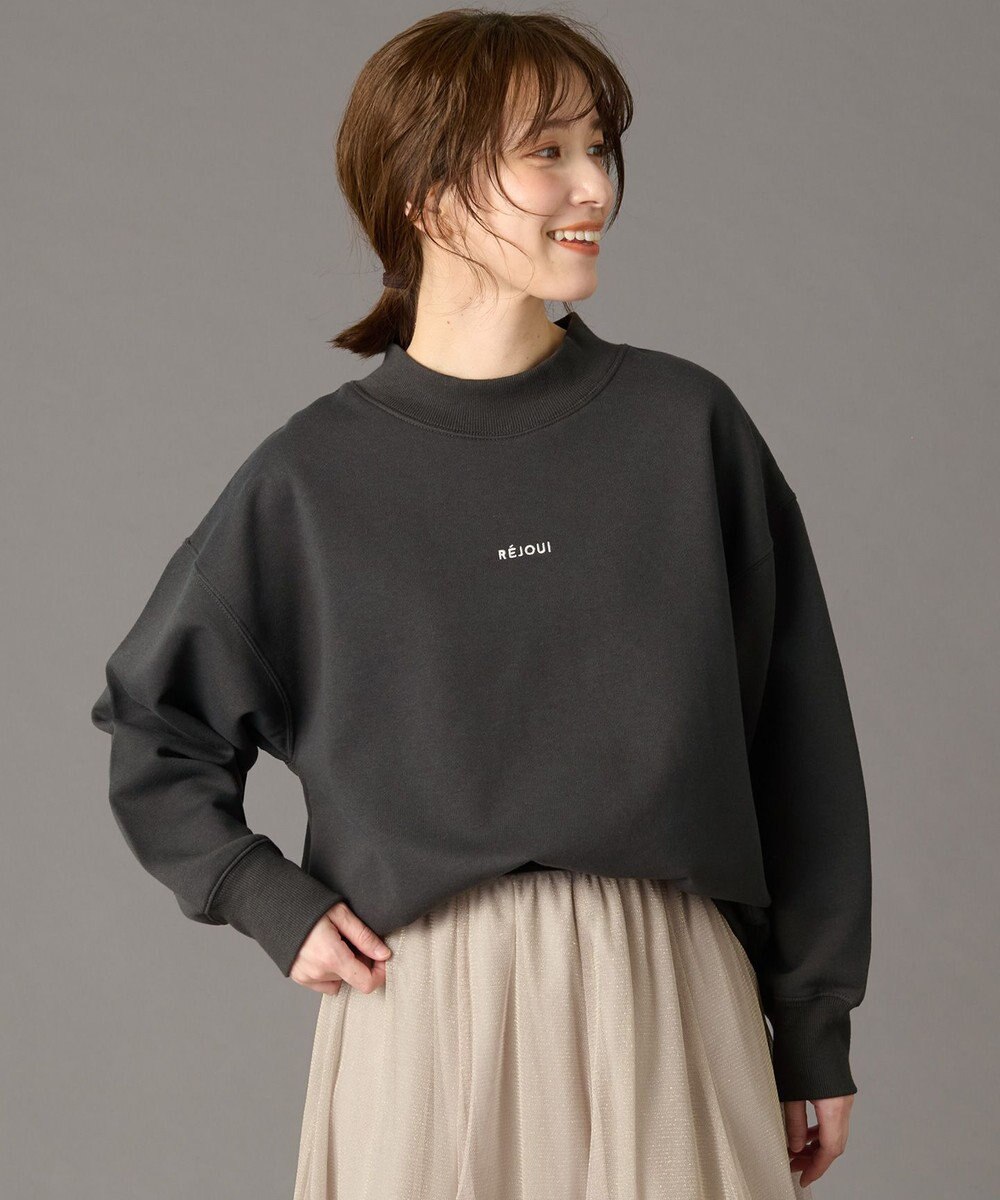 ANY 【洗濯機可】裏起毛スウェットハイネックプルオーバー 