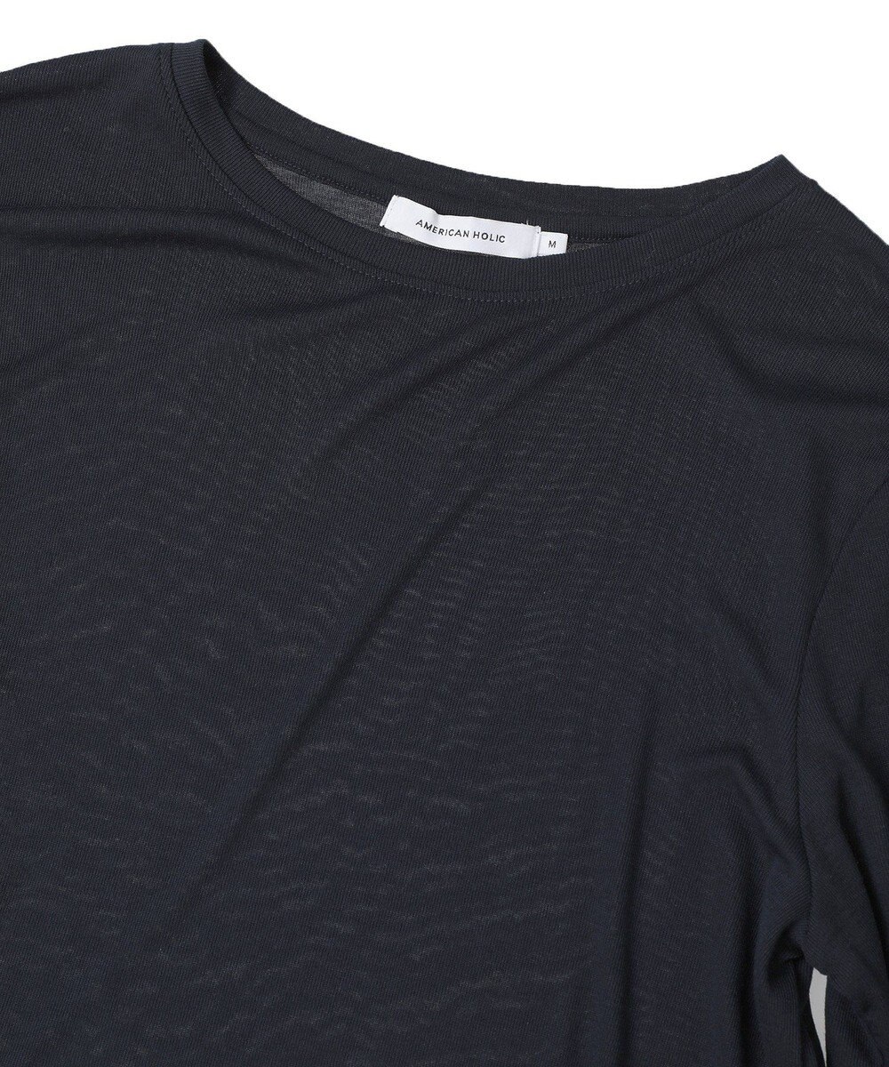 AMERICAN HOLIC 配色シアーレイヤードプルオーバー 