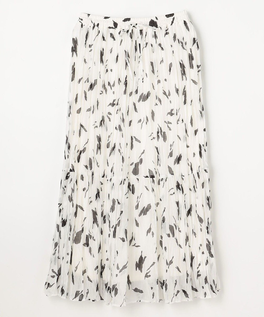 ANY アートドットプリントスカート 